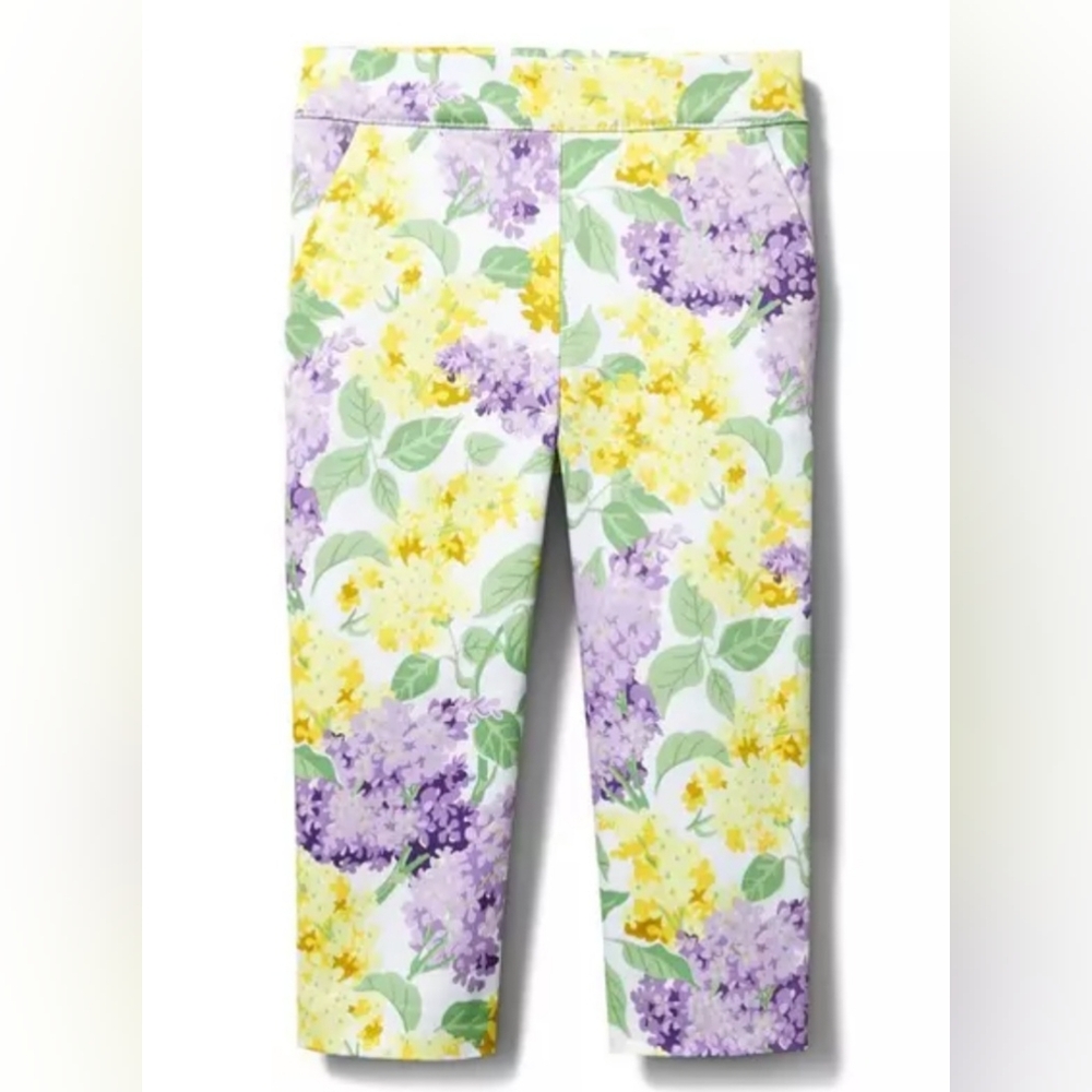 Janie and Jack Floral Sateen Pants, new!